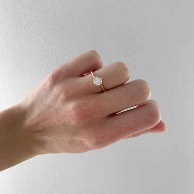 Engagement Ring On Hand