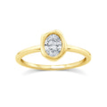 Gold Vermeil 22ct Organic Lab Grown Diamond Ring