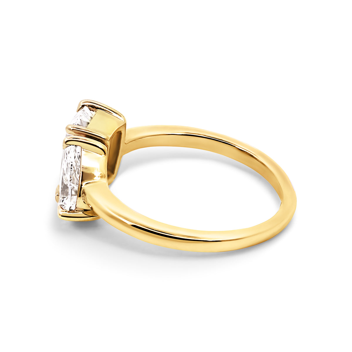 Toi Et Moi | 2.24ct Pear and Emerald Lab Grown Diamond Ring