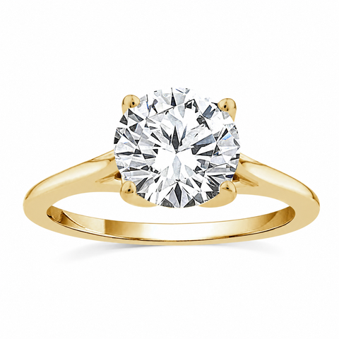 Above Love Star 2.39ct Round Lab Grown Diamond Engagement Ring