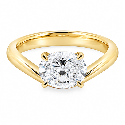 The Aurora | 1.50ct Oval Lab Grown Diamond Engagement Ring
