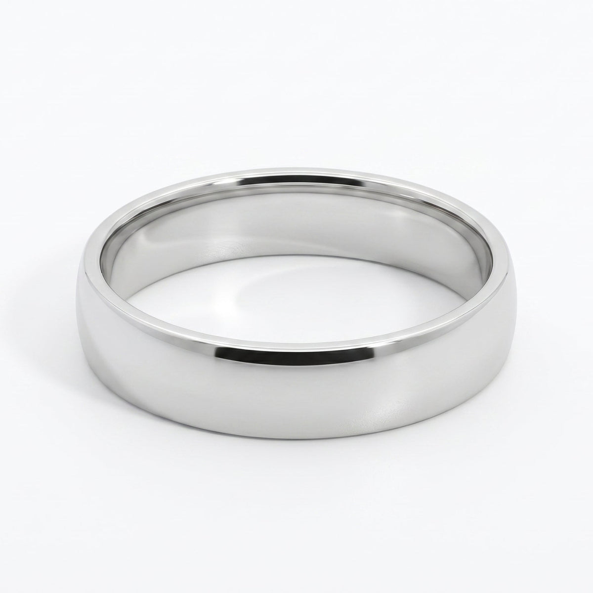Men's Platinum Plain Polished Wedding Ring