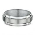 Men's 9ct White Gold & Titanium Wedding Ring