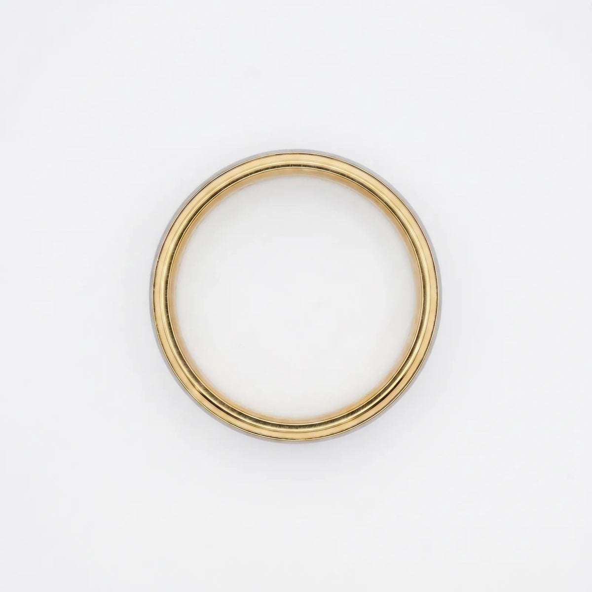 Men's 9ct Yellow Gold And Titanium Wedding Ring