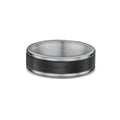 Men's Titanium And Carbon Fibre Wedding Ring