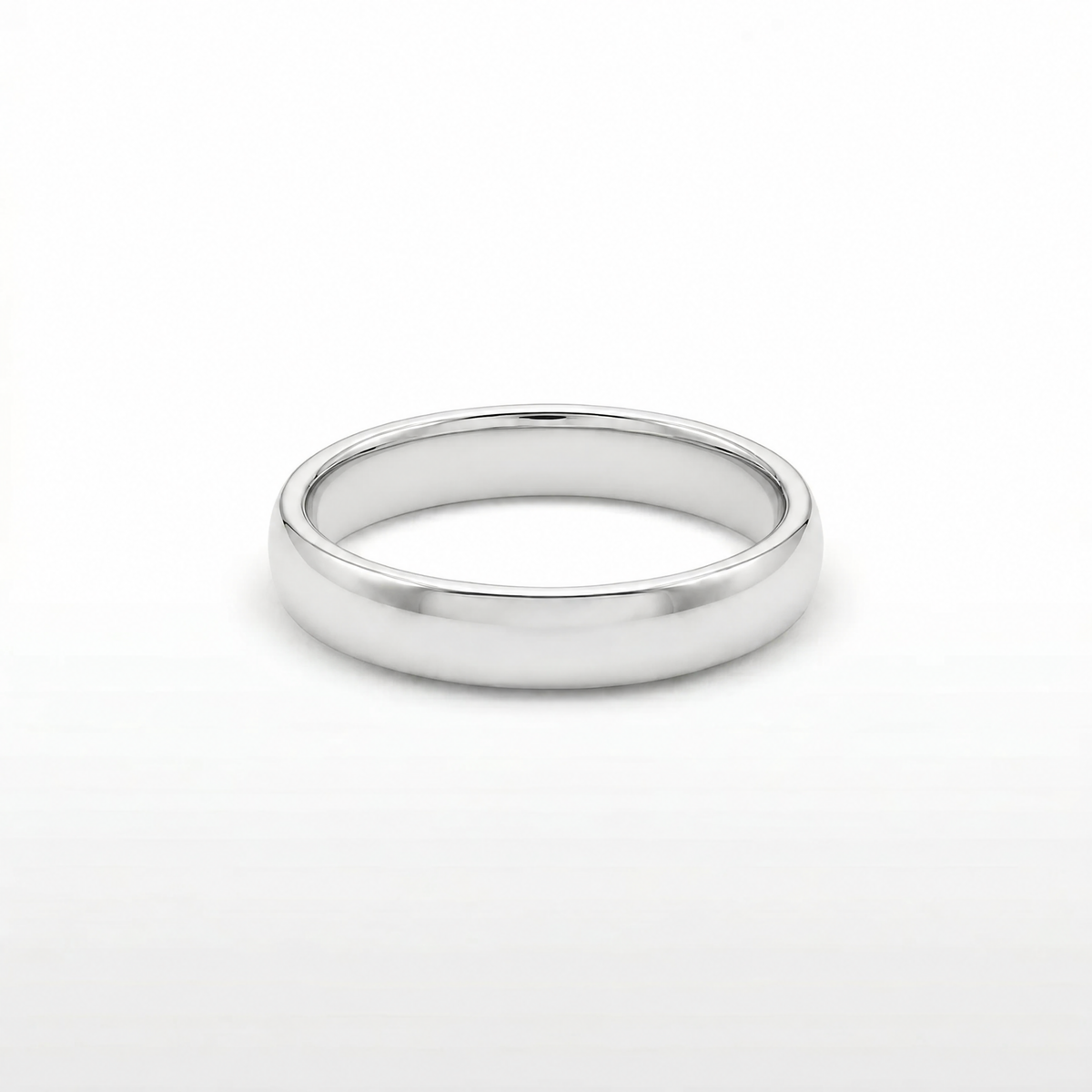 Men's Sterling Silver Plain Wedding Ring