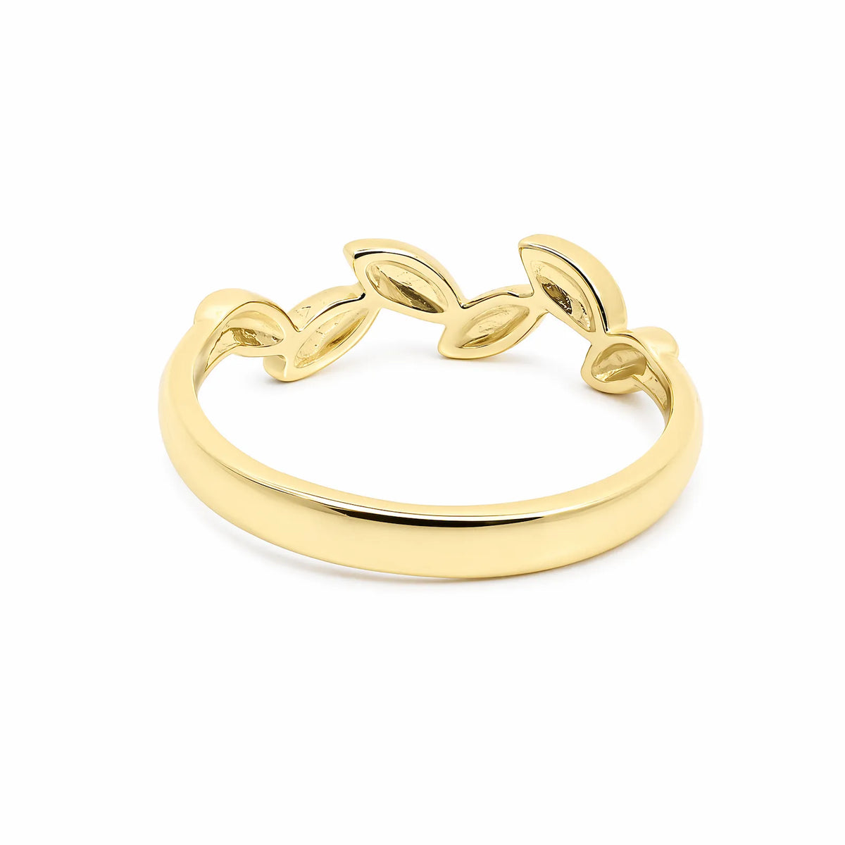 9ct Yellow Gold Leaf Design Ring