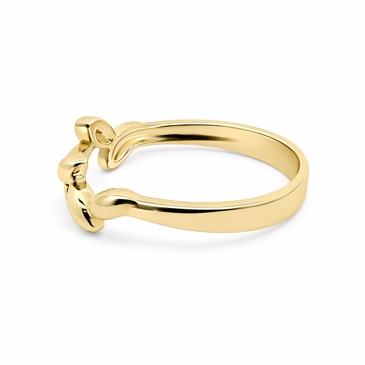 9ct Yellow Gold Leaf Design Ring