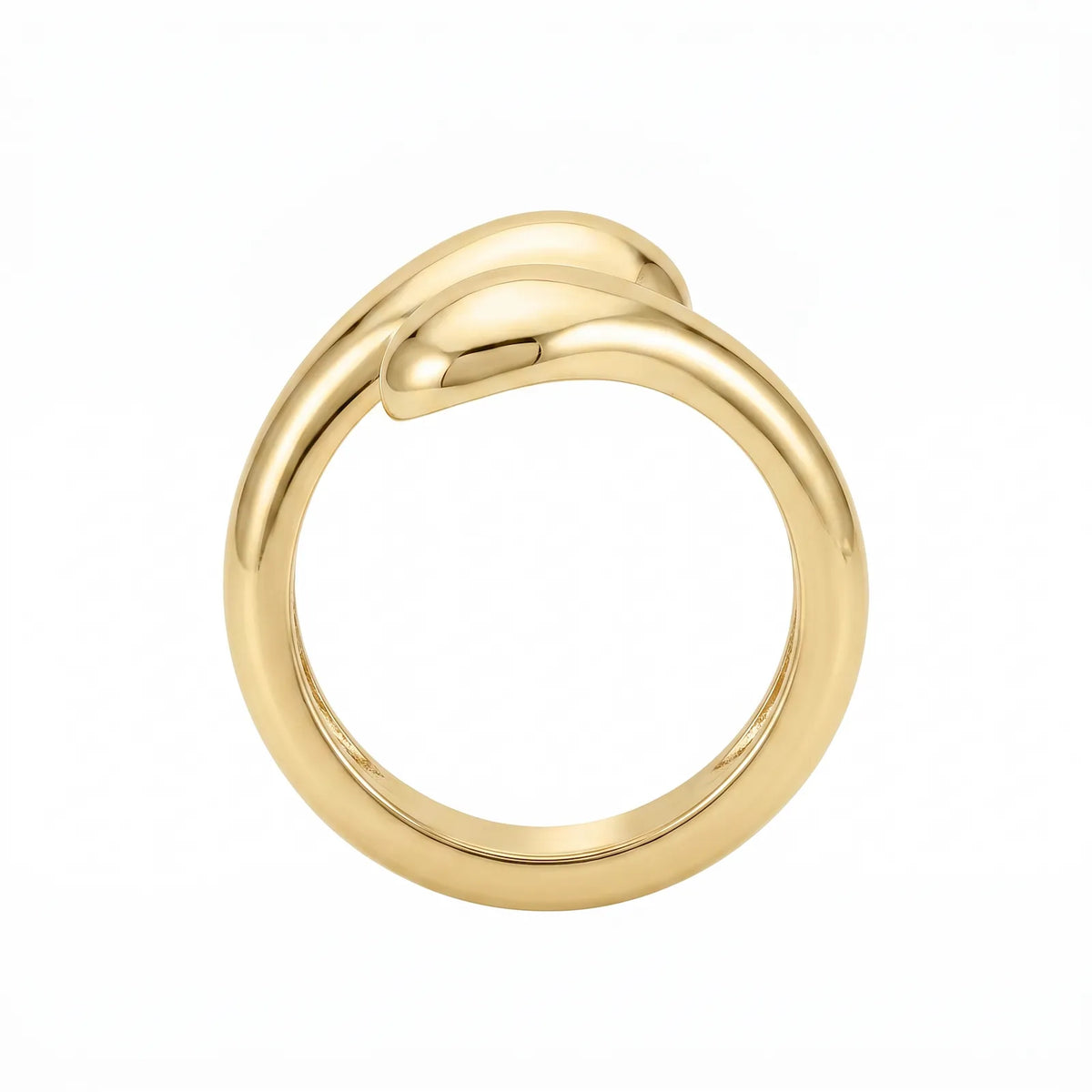 9ct Yellow Gold Chunky Dome Wrap Ring