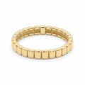 9ct Yellow Gold Ribbed Ladies Wedding Ring