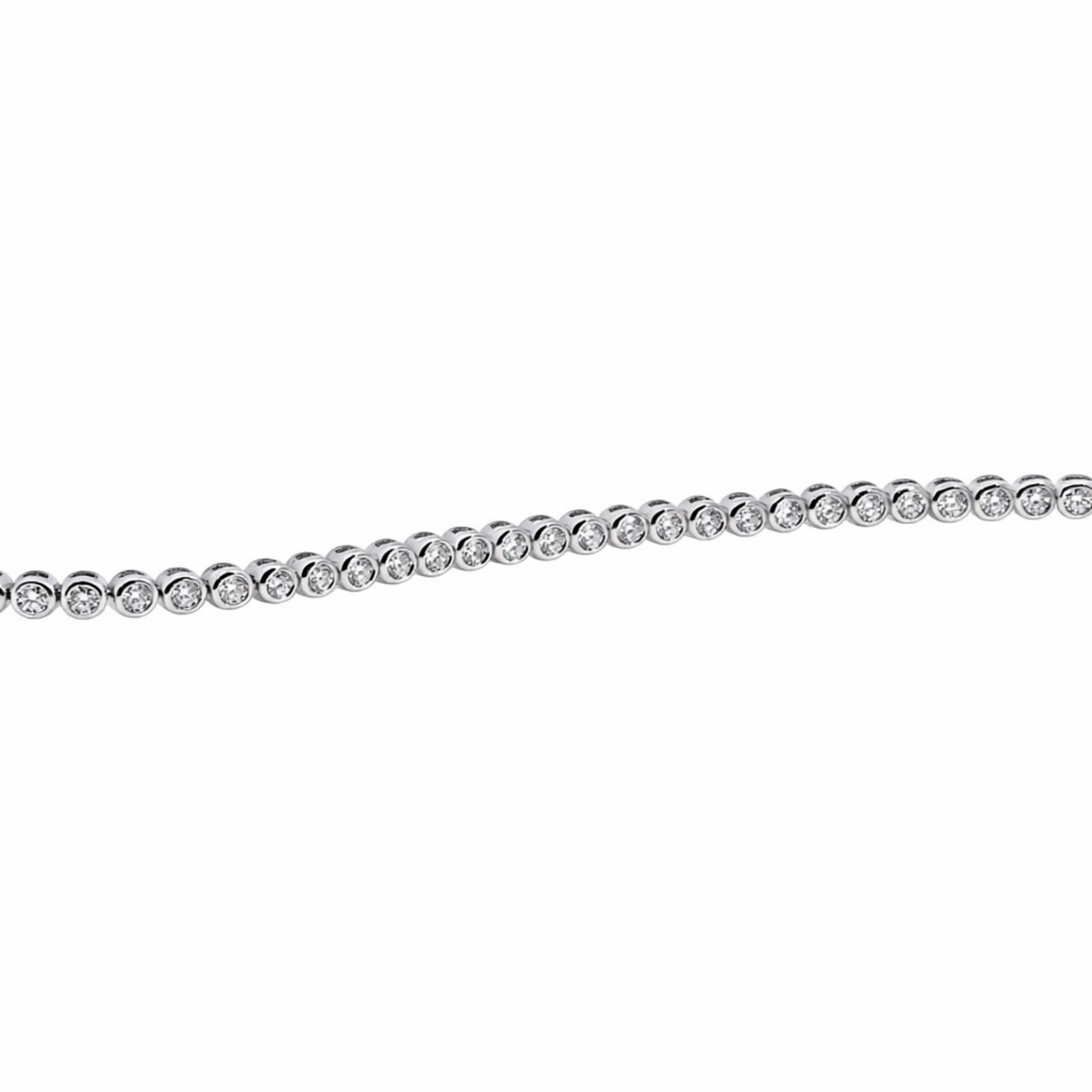 18ct White Gold 2.00ct Lab Grown Diamond Tennis Bracelet