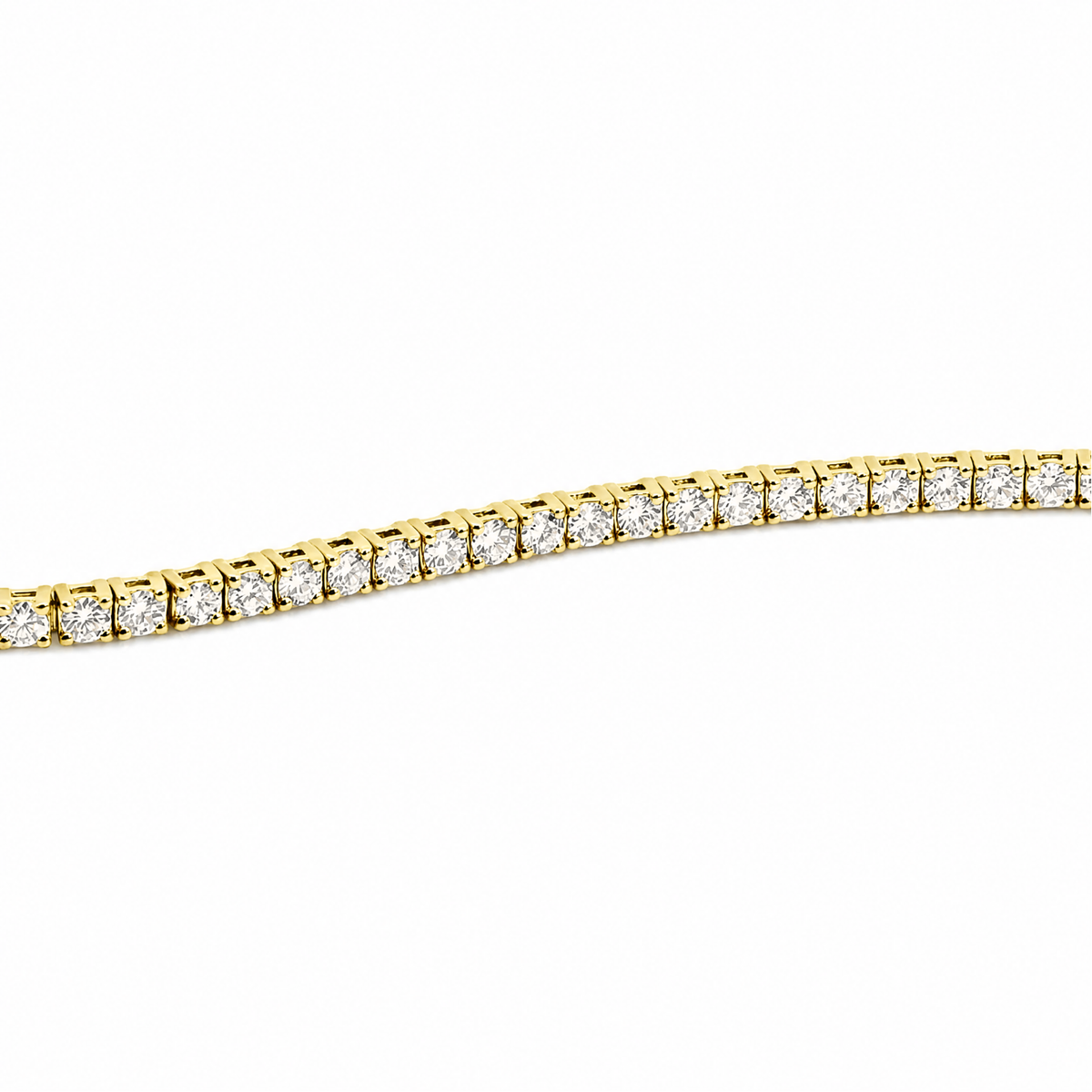 9ct Yellow Gold 3.00ct Lab Grown Diamond Tennis Bracelet