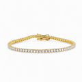 9ct Yellow Gold 3.00ct Lab Grown Diamond Tennis Bracelet