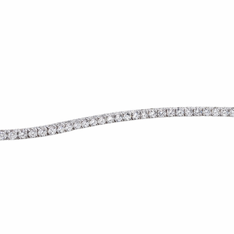 9ct White Gold 5.00ct Lab Grown Diamond Tennis Bracelet - alternate view