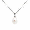 9ct White Gold Baroque Pearl Pendant