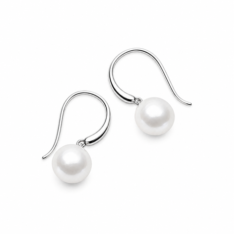 Najo Ocean Glow Sterling Silver Pearl Earrings