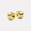 Najo Halo Cubic Zirconia Huggie Earrings