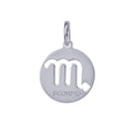Scorpio | Sterling Silver Cut Out Zodiac Pendant