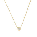 Yellow Gold Plated Necklace With Cubic Zirconia Set Star Pendant
