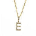 9ct Yellow Gold Cubic Zirconia Set Letter E Pendant