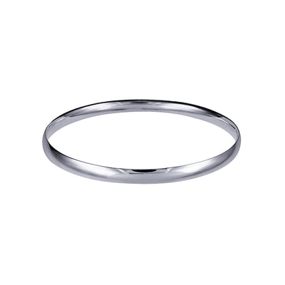 Sterling Silver 54mm Solid Comfort Fit Bangle - alternate