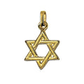 9ct Yellow Gold Star Of David Charm