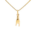 9ct Yellow Gold Rock N Roll Pendant