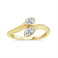 9ct Yellow Gold Marquise Lab Grown Diamond Ring