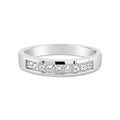 18ct White Gold Princess Cut Diamond Wedding Ring