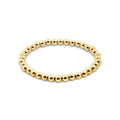 14ct Yellow Gold Filled 5mm Beaded Bracelet On Elastic