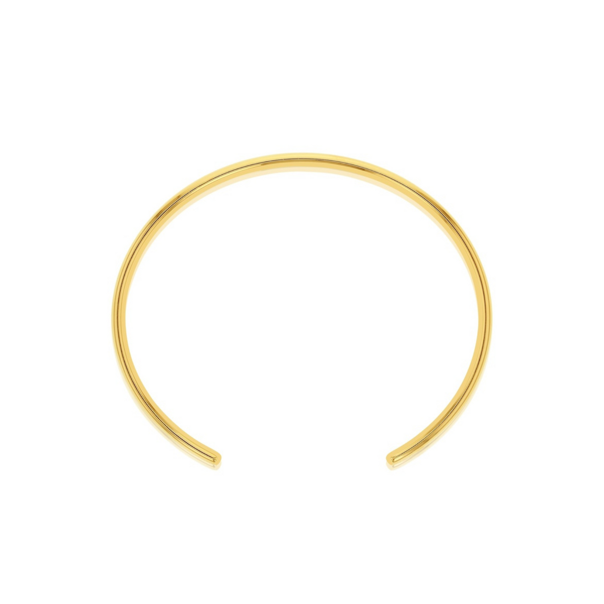 9ct Yellow Gold Silver Filled Cuff Bangle