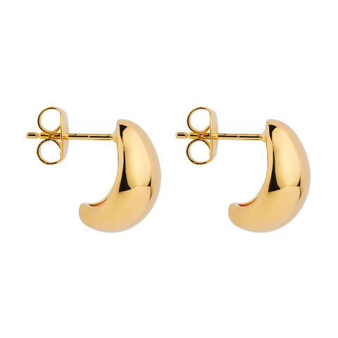 Najo Encounter Gold Plated Huggie Earrings - alternate view