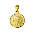 9ct Yellow Gold Round Zodiac Pendant Gemini