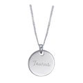 Sterling Silver Taurus Constellation And Zodiac Necklace