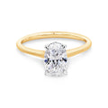 The Cara | 1.09ct Oval Natural Mined Diamond Engagement Ring