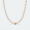 14ct Yellow Gold Bead And Pearl Necklace