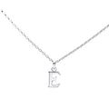 Sterling Silver Block Letter E Pendant