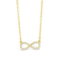 9ct Yellow Gold Cubic Zirconia Set Infinity Pendant
