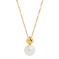 Najo Yellow Gold Plated Mirage Pearl Necklace