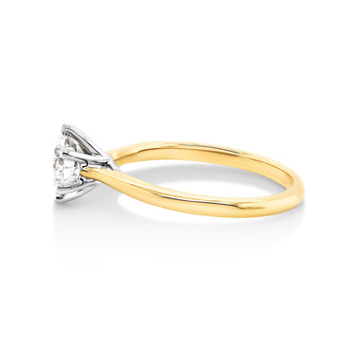 The Audrey | 1.00ct Round Mined Diamond Engagement Ring - alternate