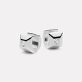 Najo Halo Cubic Zirconia Huggie Earrings