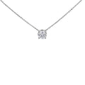 18ct White Gold Lab Grown Diamond Solitaire Pendant