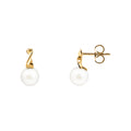 9ct Yellow Gold Freshwater Pearl Stud Earrings