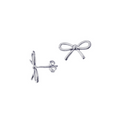 Sterling Silver Open Bow Studs