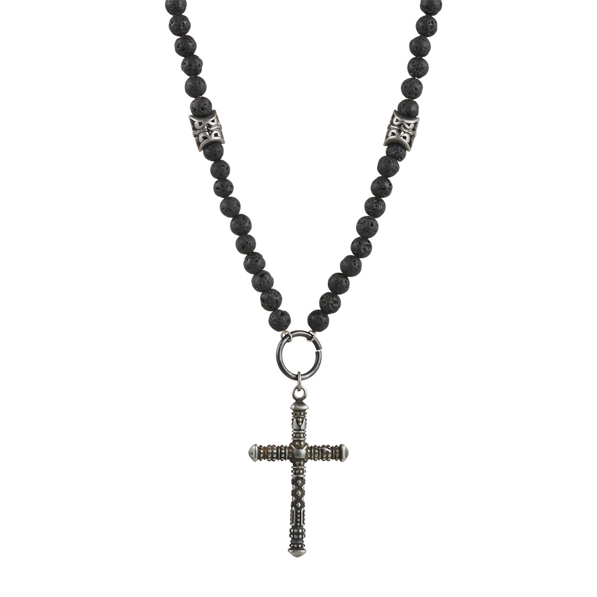 Black deals rosary necklace