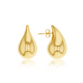 9ct Yellow Gold Jumbo Large Teardrop Stud Earring