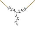 9ct Yellow Gold Omega With A Vine Pattern Set With Cubic Zirconia