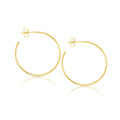 9ct Yellow Gold Flat Stud Hoops