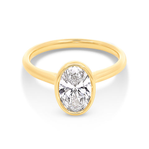 The Bianca | 1.51ct Oval Lab Grown Diamond Engagement Ring