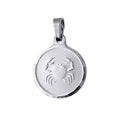 Fine Silver Cancer Zodiac Pendant